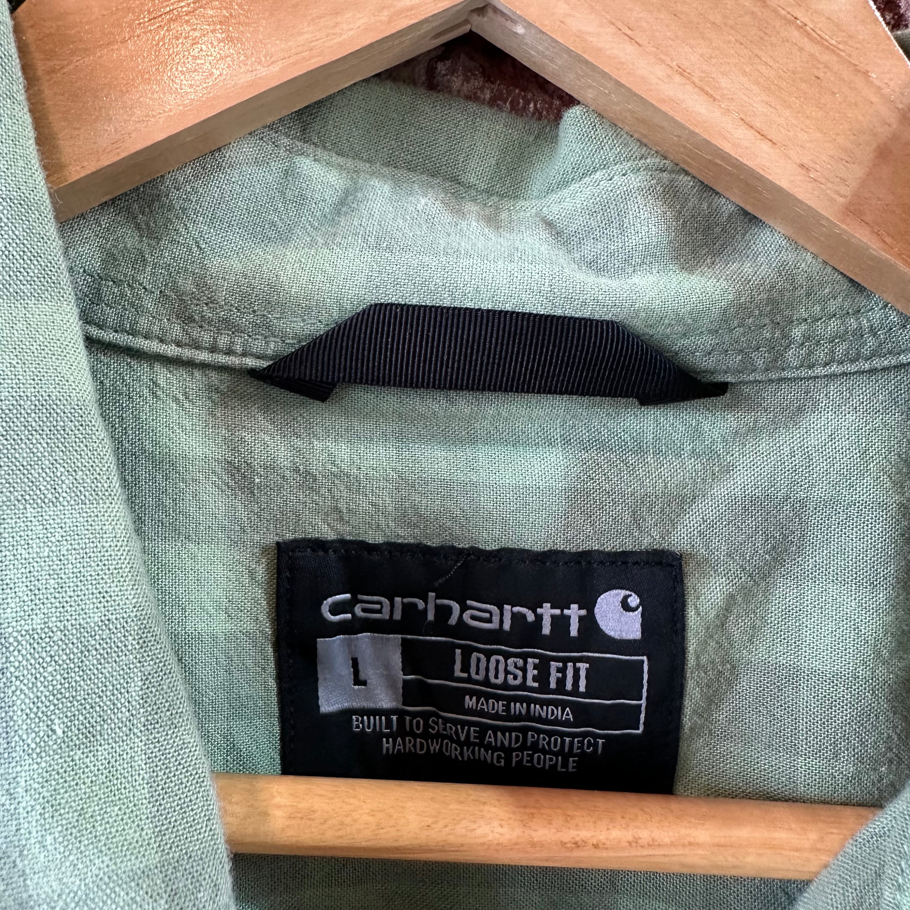 Carhartt Mens Large Button Up Shirt