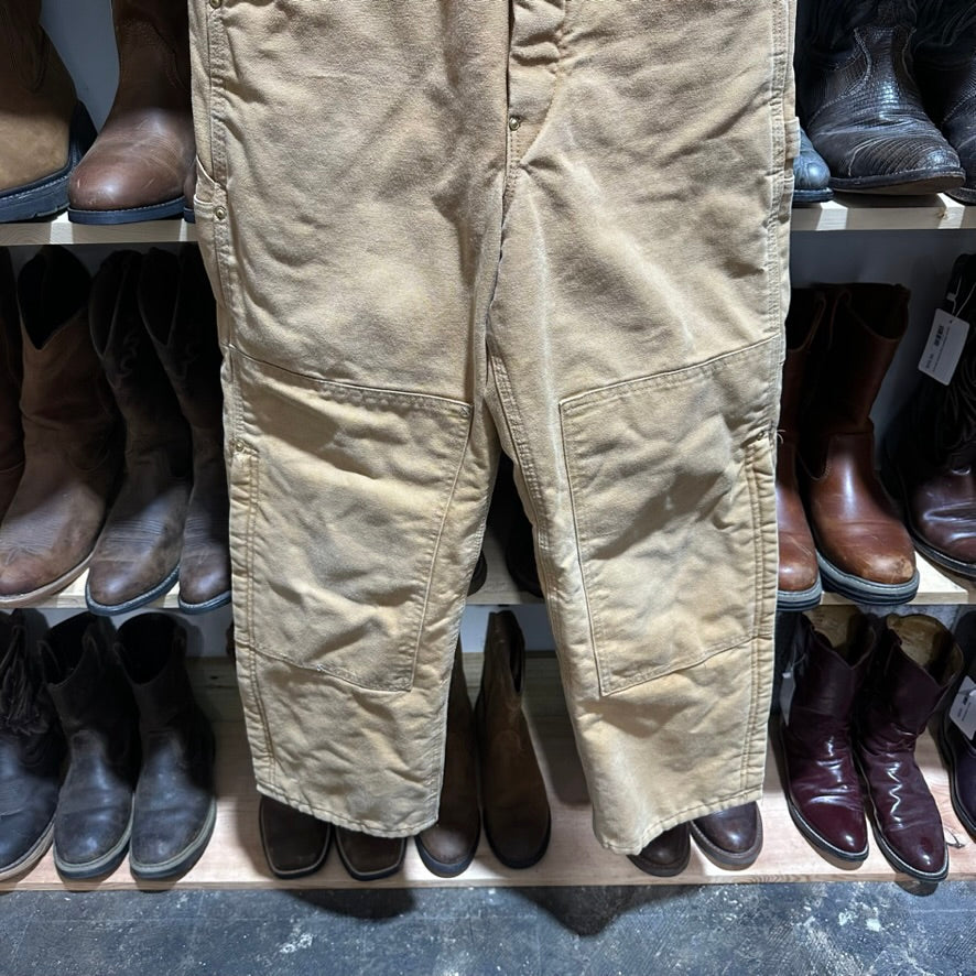Carhartt R02 Mens 30x30 Brown Bibs