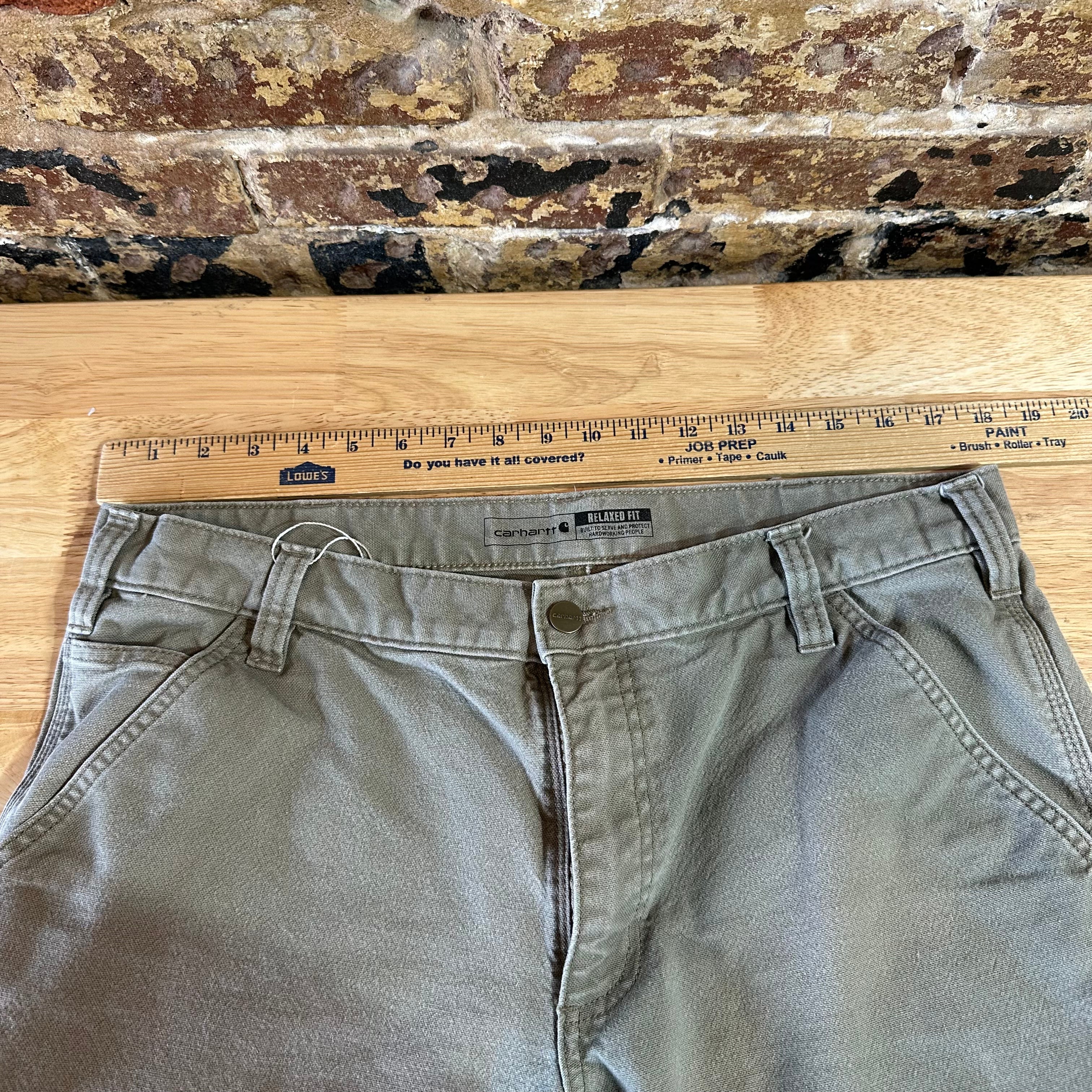 Carhartt Mens 36x32 Tan Pants