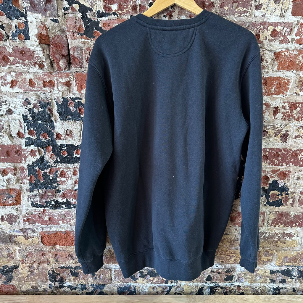 Carhartt Sweatshirt Mens Black Crewneck Size Medium Sleeve Logo