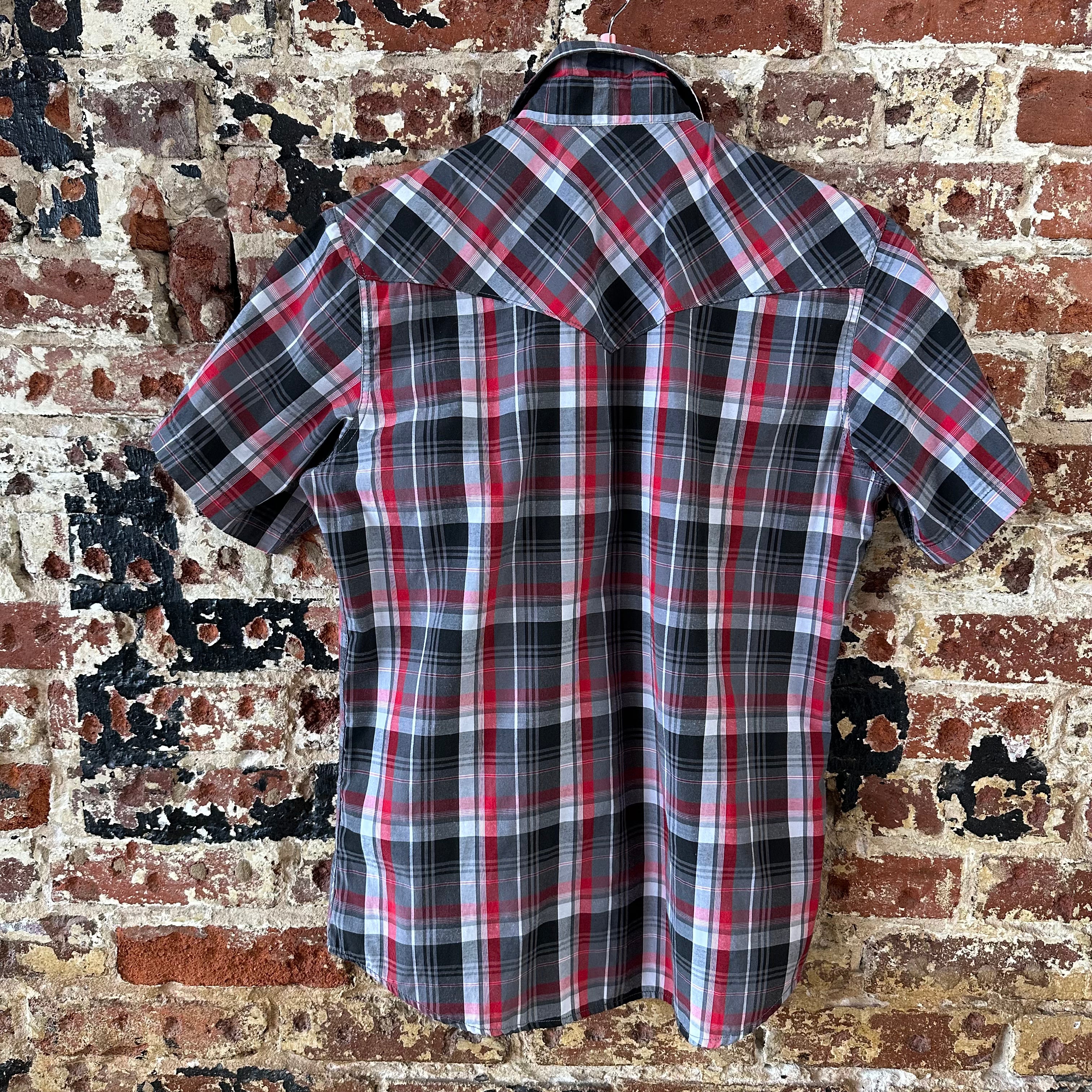 Rodeo Button Up Shirt Mens Small Western Short Sleeve