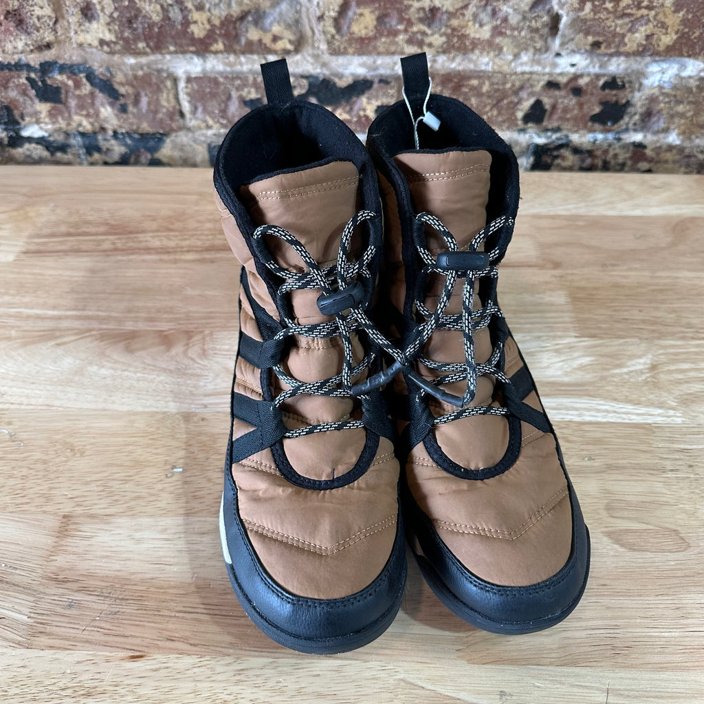 Sorel Whitney II Short Elastic Lace Winter Boots Waterproof Elk Womens 7 Brown