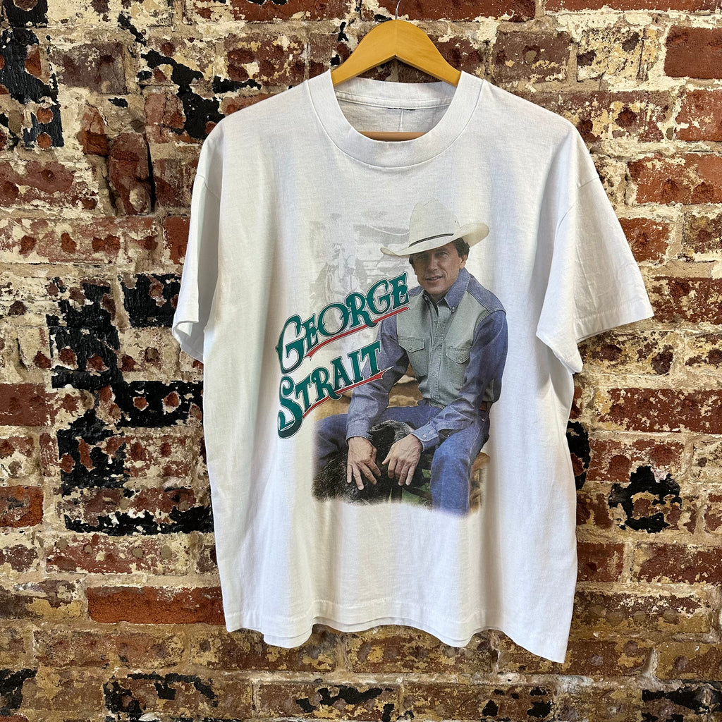 VTG George Strait S/S White T-Shirt