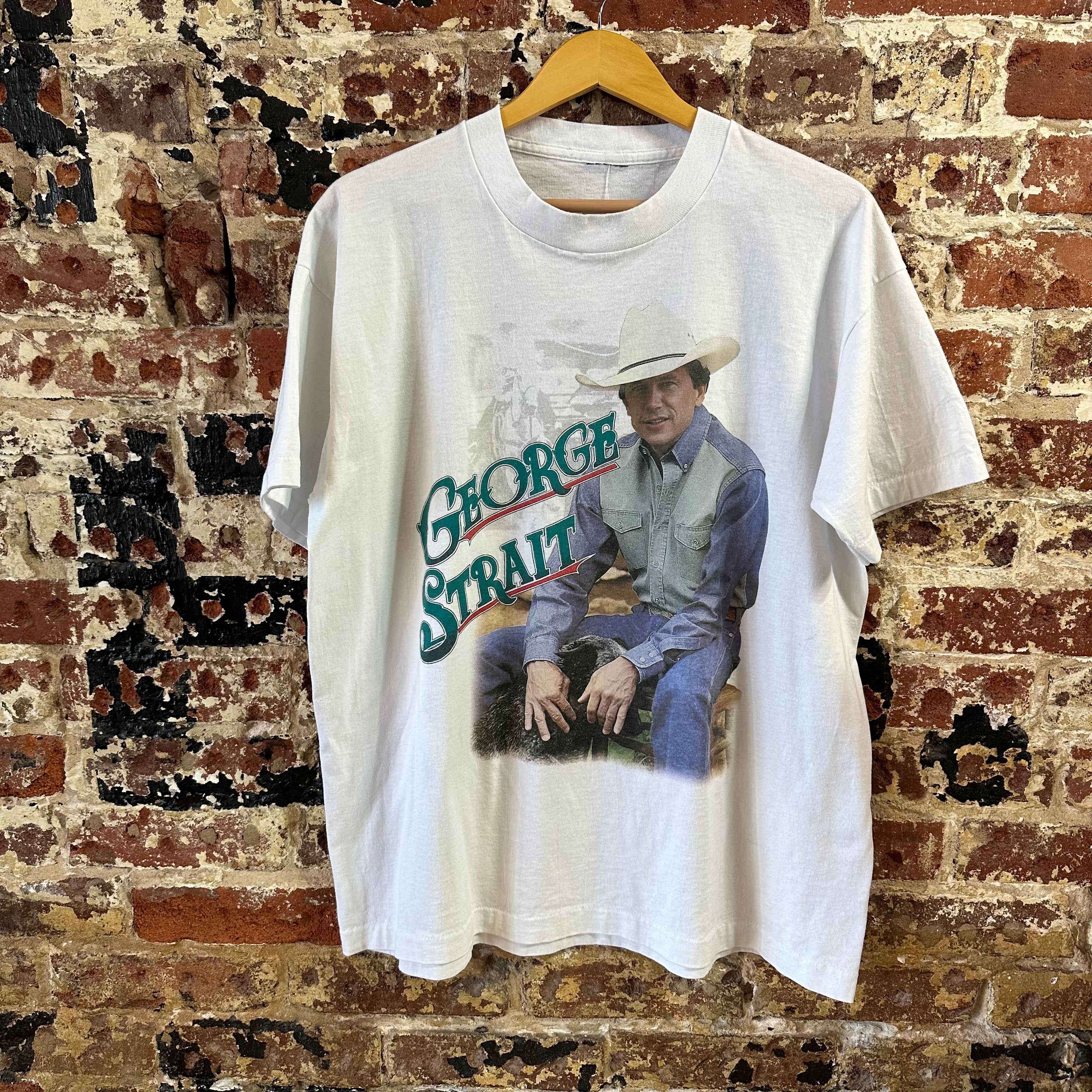 VTG George Strait S/S White T-Shirt