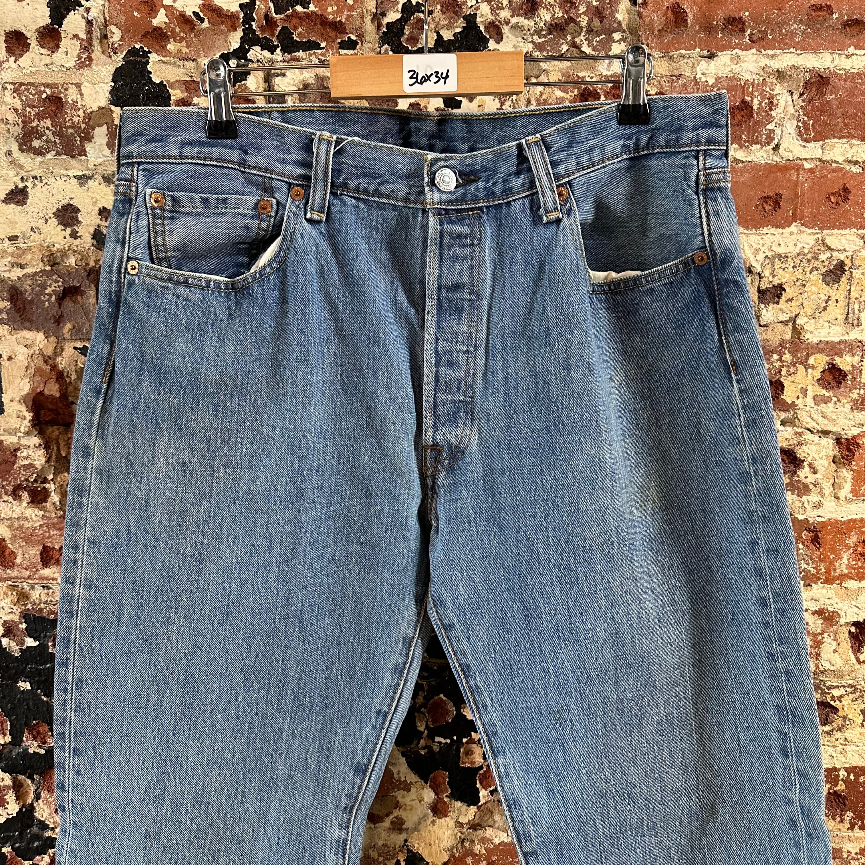 Levi's 501 Mens 36x34 Blue Jeans
