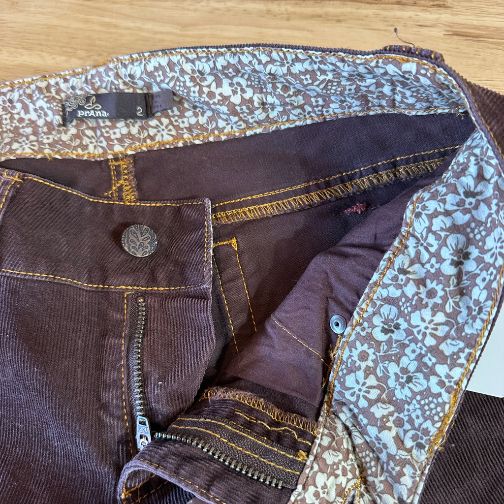 Prana Womens 2 Brown Pants