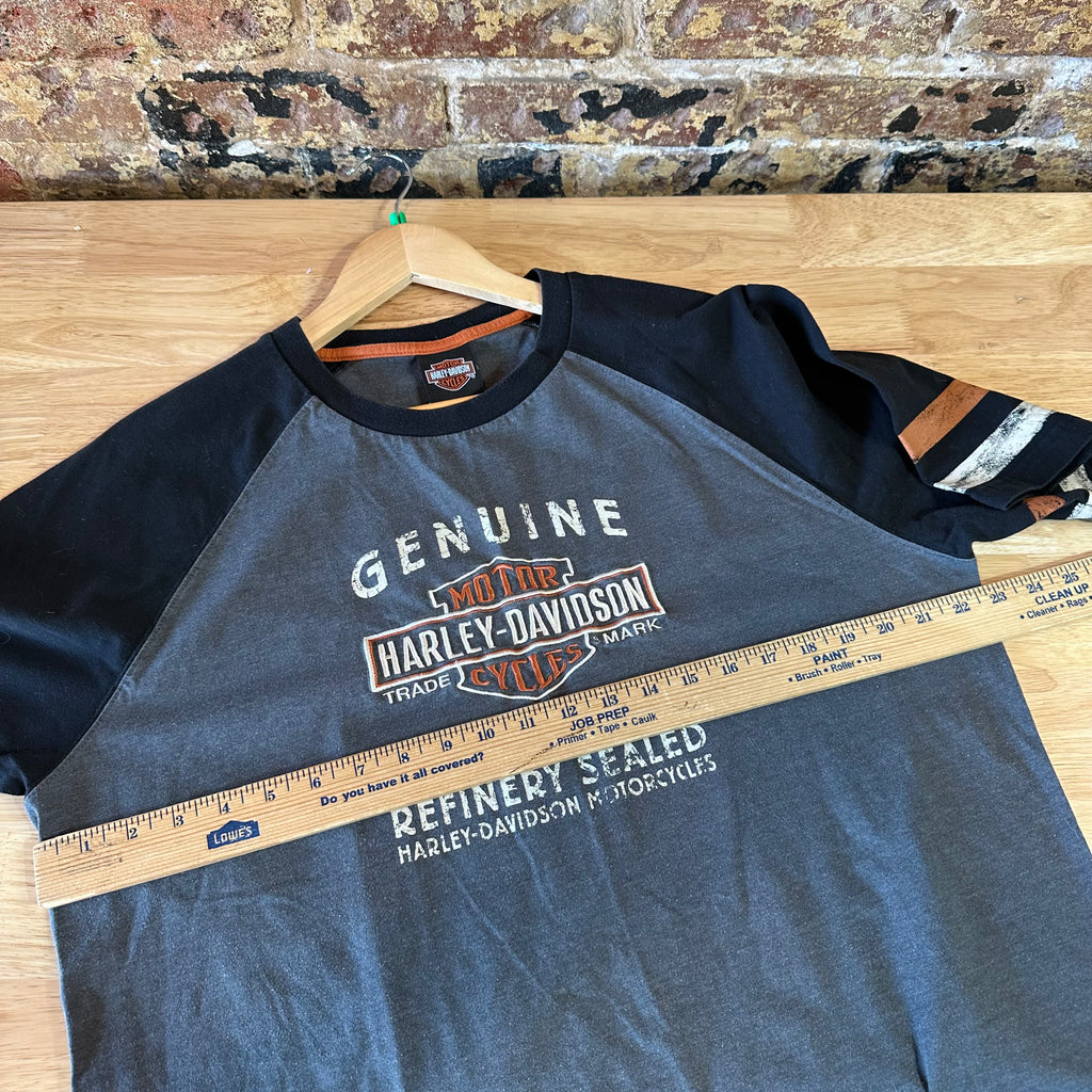 Harley Davidson New Orleans T-Shirt Mens XL Black Gray Biker Short Sleeve