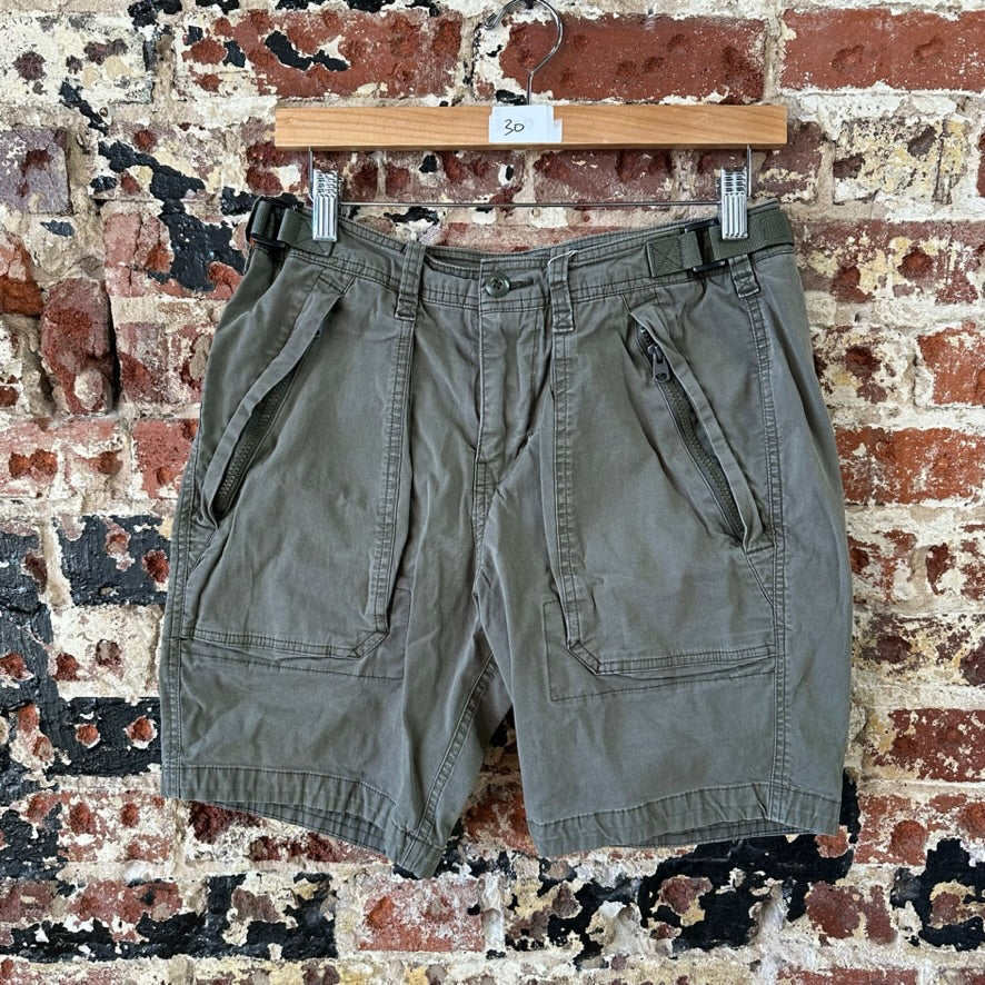 Vintage Men’s Abercrombie &amp; Fitch Safari Shorts 90s Green Sz 30 Hiking Outdoors