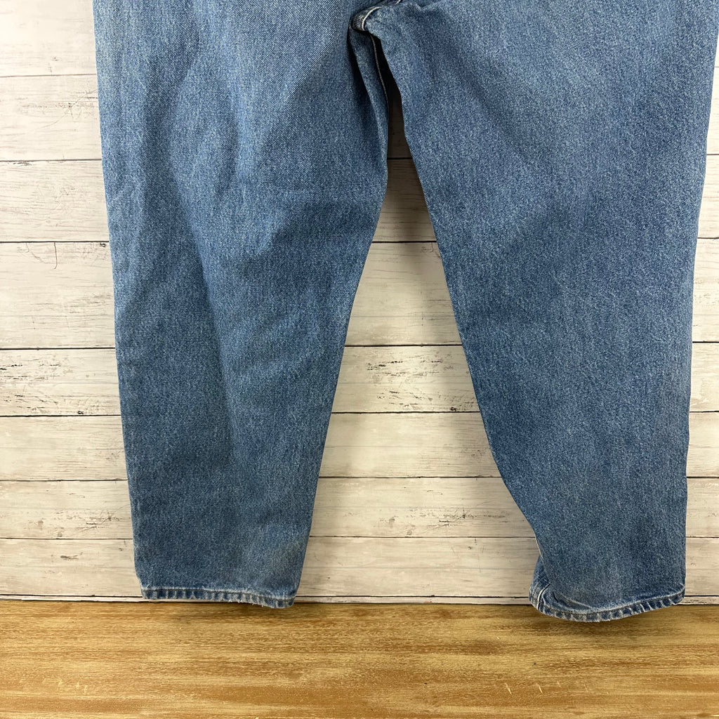 Carhartt Relaxed Fit Mens 44x30 Jeans Workwear Work B17 Denim (measures 42x29)