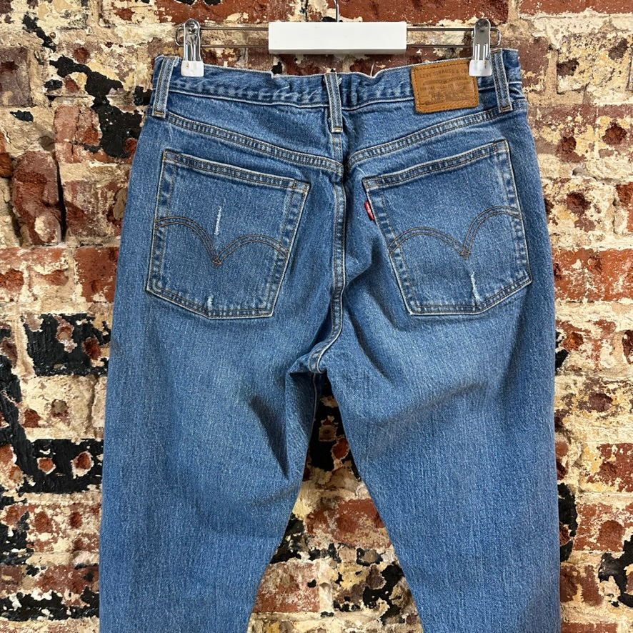 Levi's Womens 29x27 Distressed Jeans
