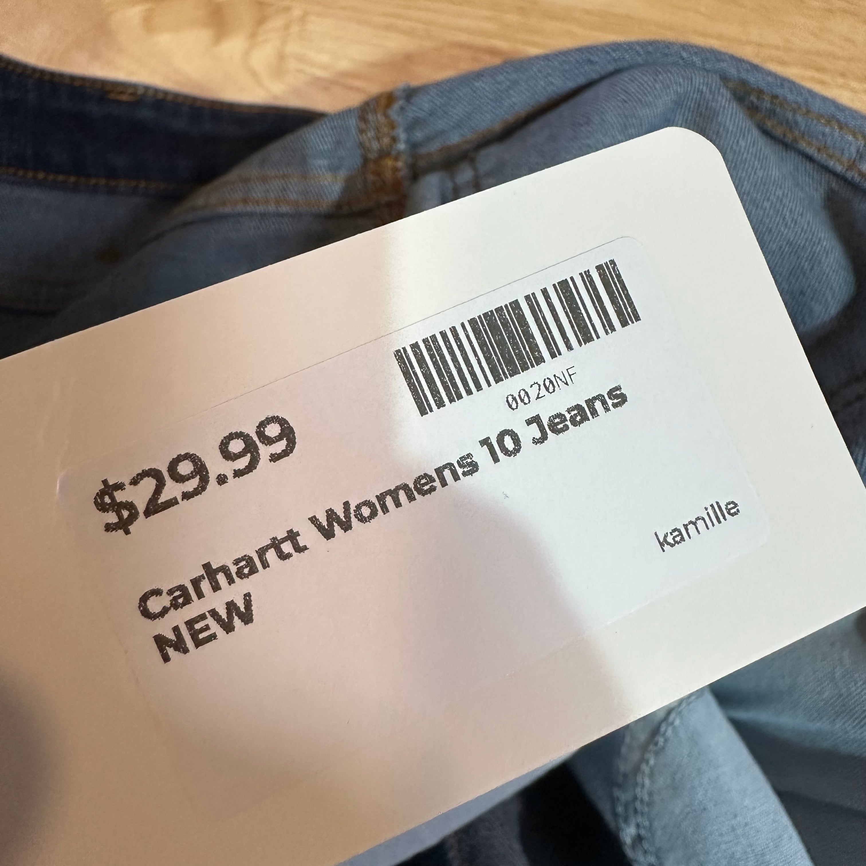 Carhartt Womens 10 Jeans NEW