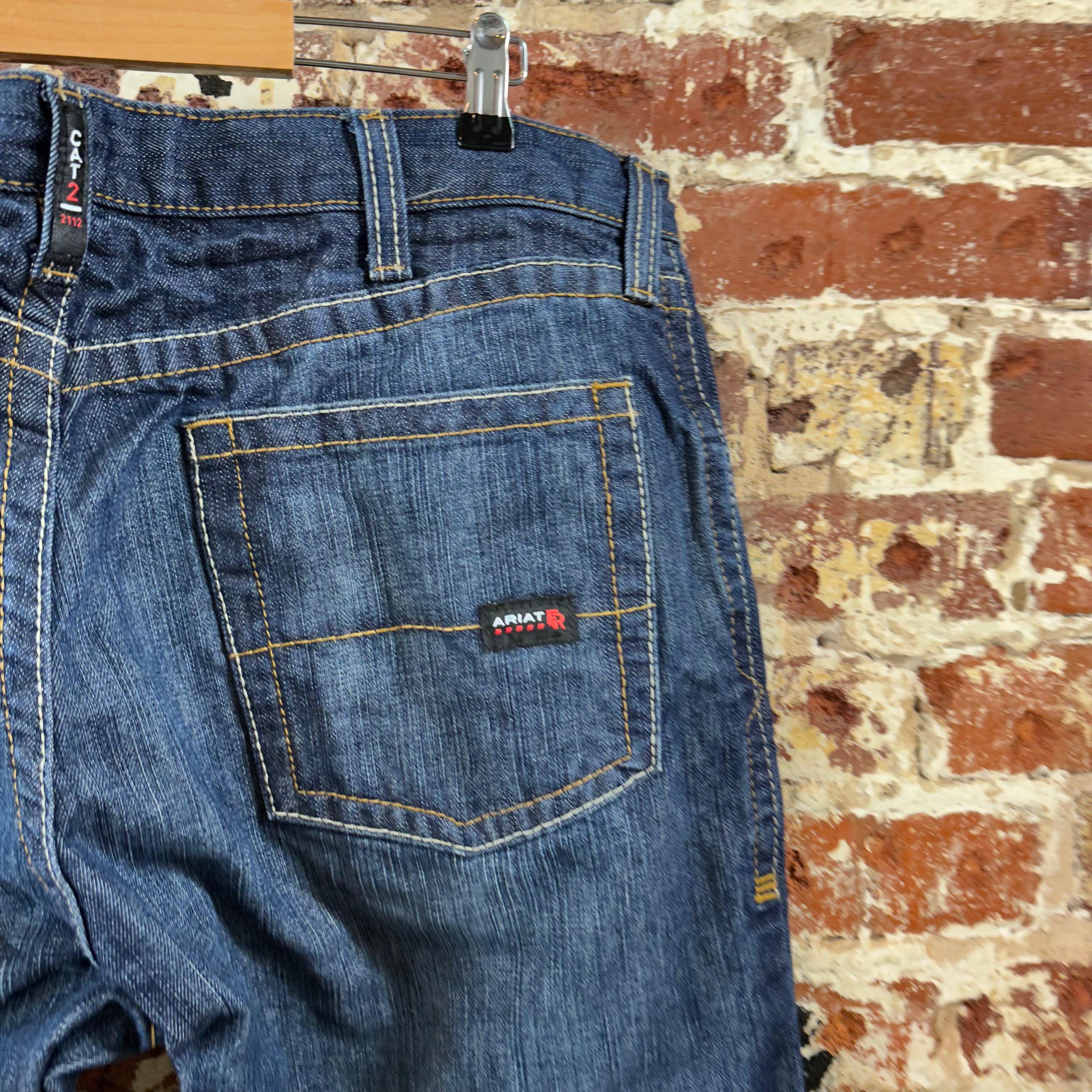 Ariat FR Mens 38x34 Blue Jeans