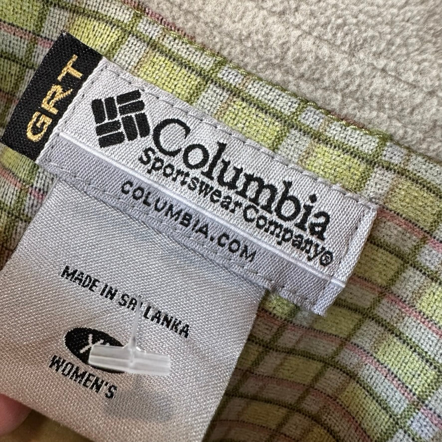 Columbia GRT Womens XL Long Sleeve Casual Shirt Button Up Green