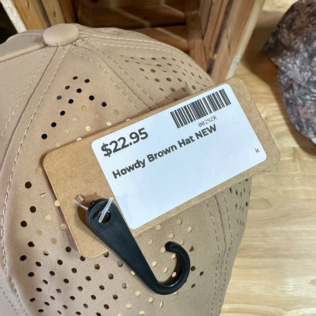 Howdy brown Hat NEW