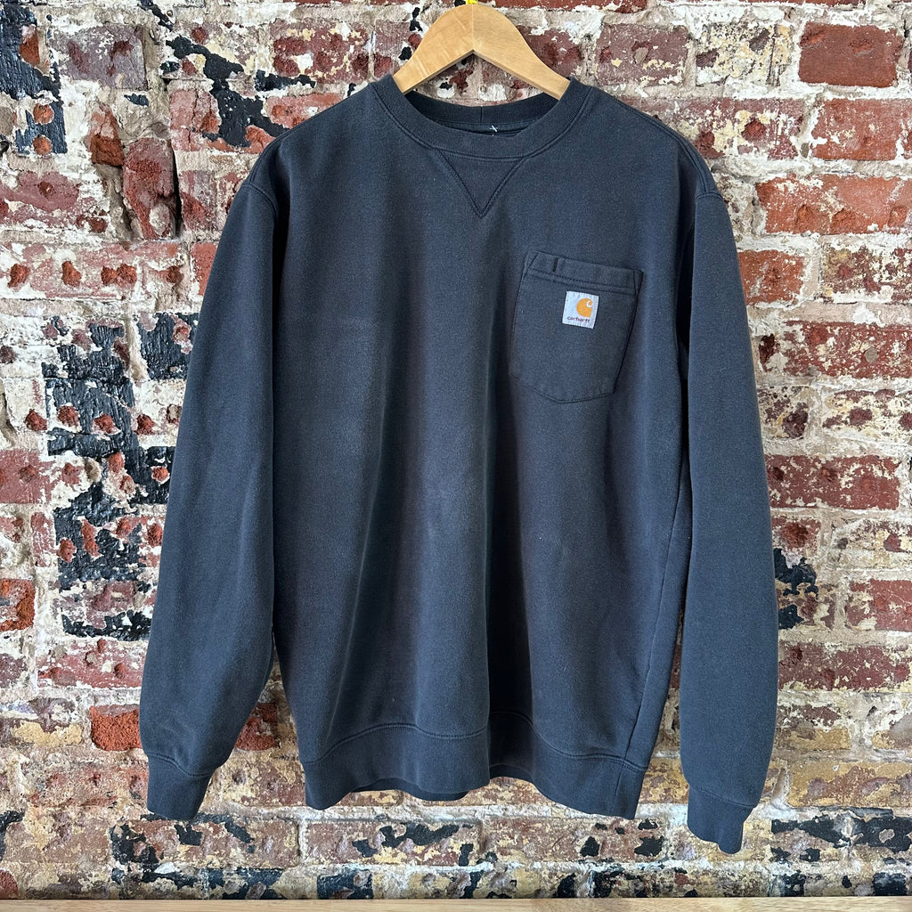 Carhartt Sweatshirt Mens Black Crewneck Size Medium Original Fit