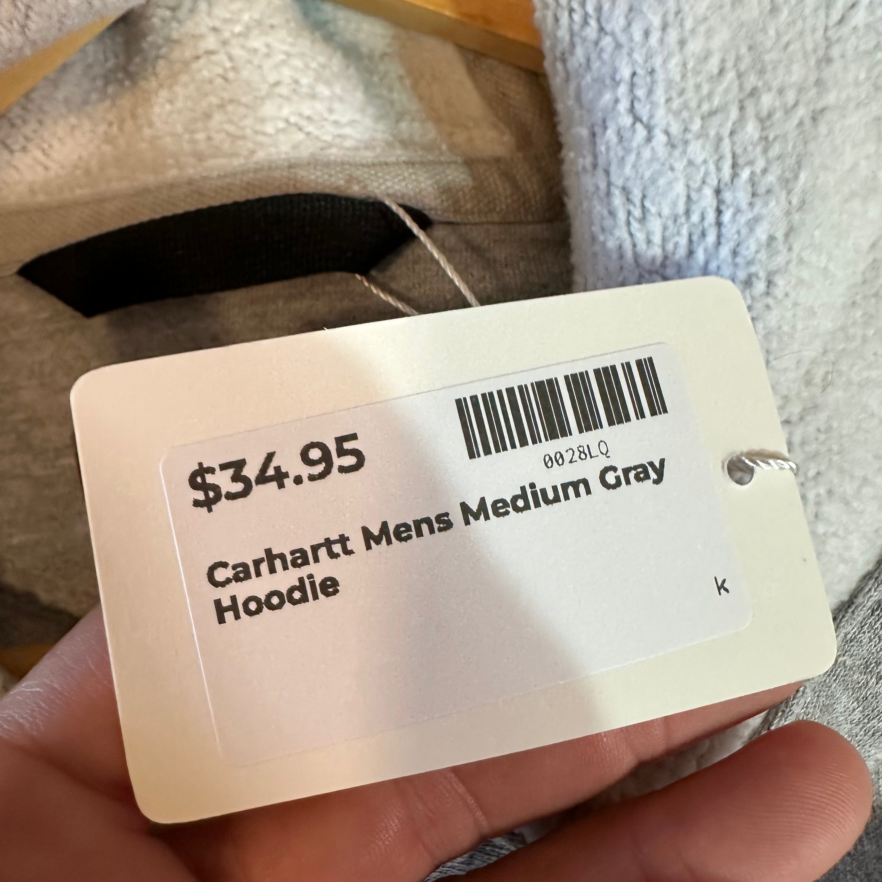 Carhartt Gray Hoodie K288 Mens Medium