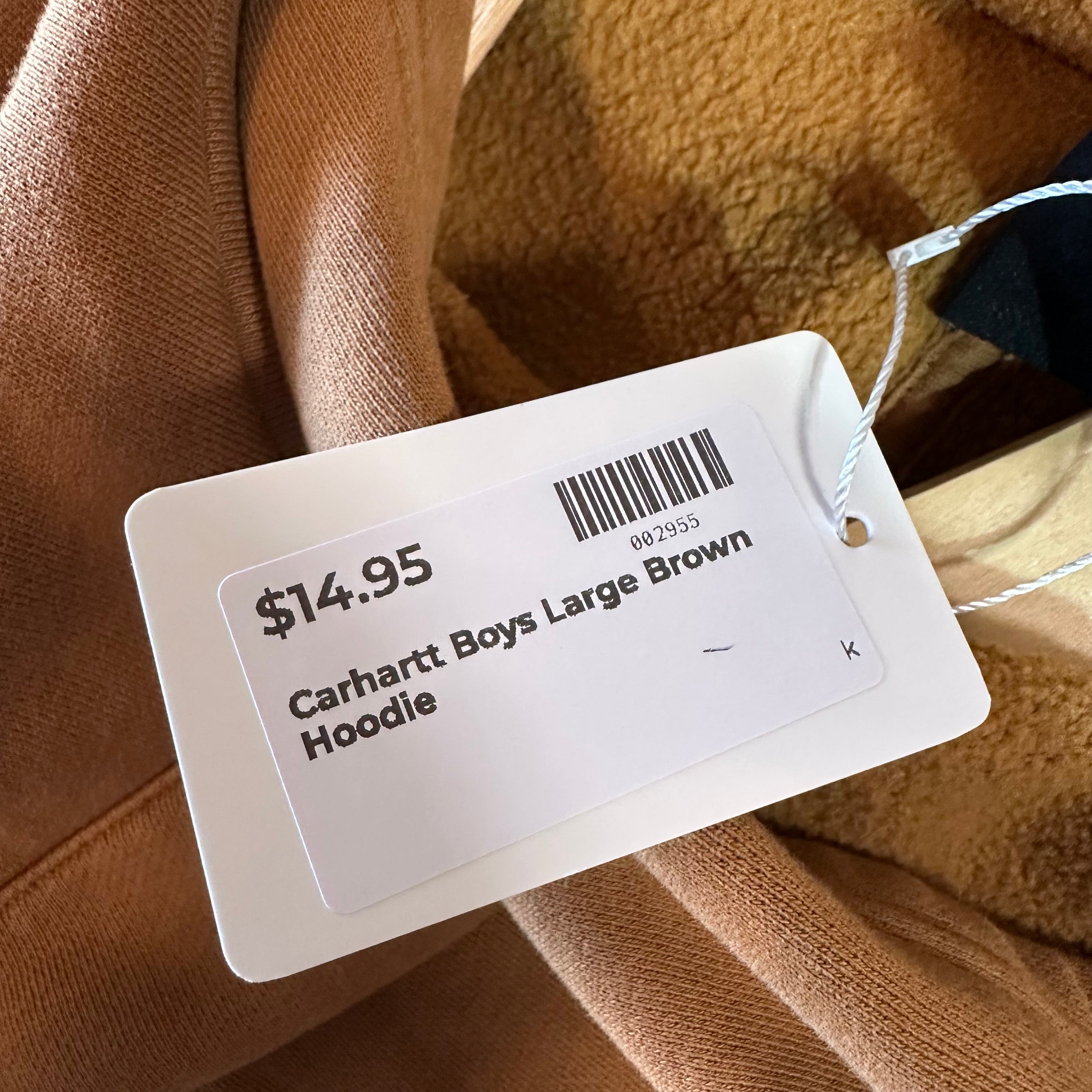 Carhartt Boys Large Brown Hoodie