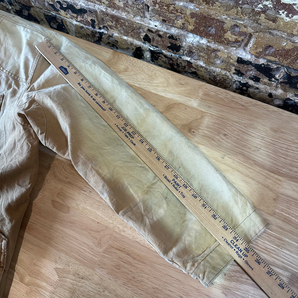 LL Bean Chore Jacket Mens XL Canvas Barn Coat Lined Corduroy Collar XL