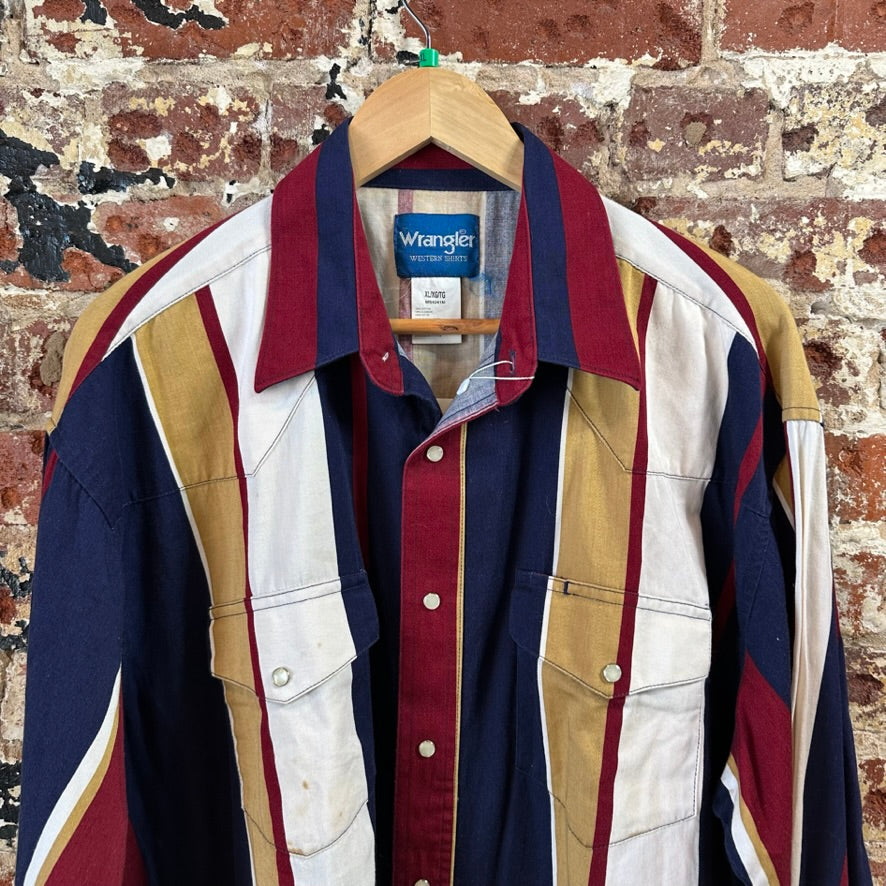 Wrangler Brushpopper Mens XL L/S Button Up