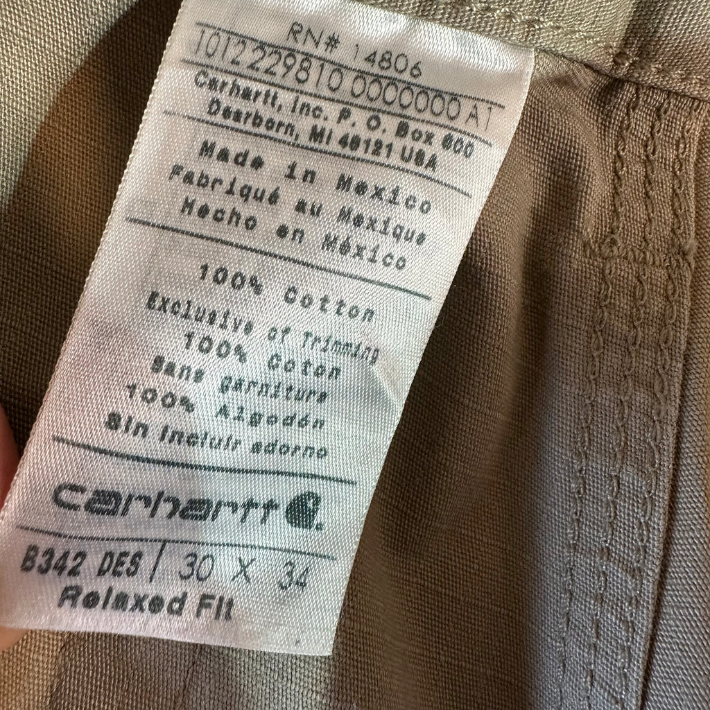 Carhartt B342 DES Mens 30x34 Cargo Pants