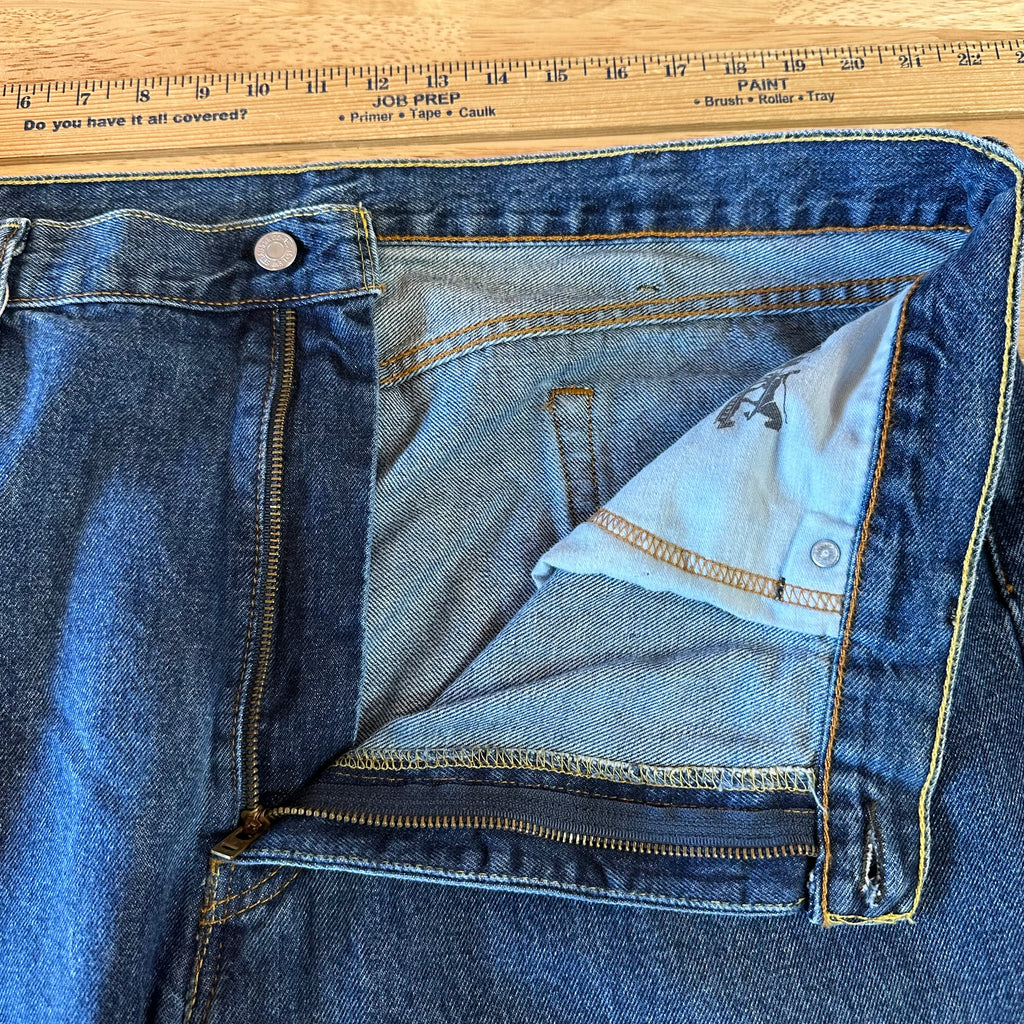Levis 505 Mens 42x30 Blue Jeans