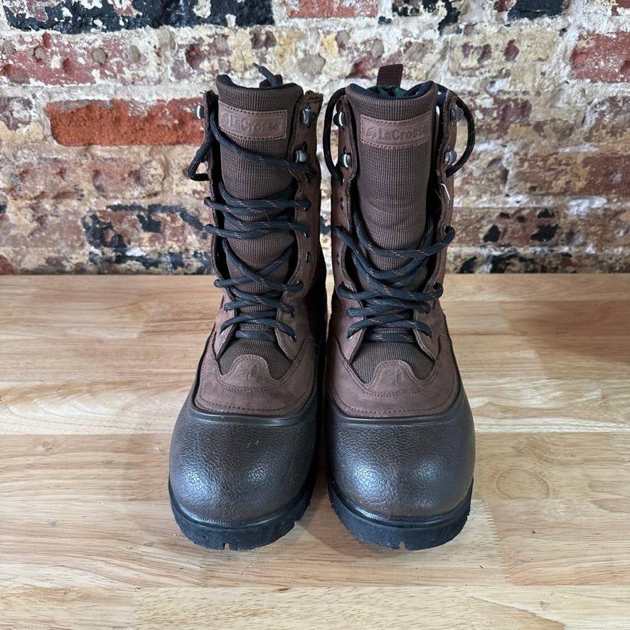 Lacrosse Alpha Iceman Men’s Size 10 Boots 5mm Thinsulate Ultra Brown