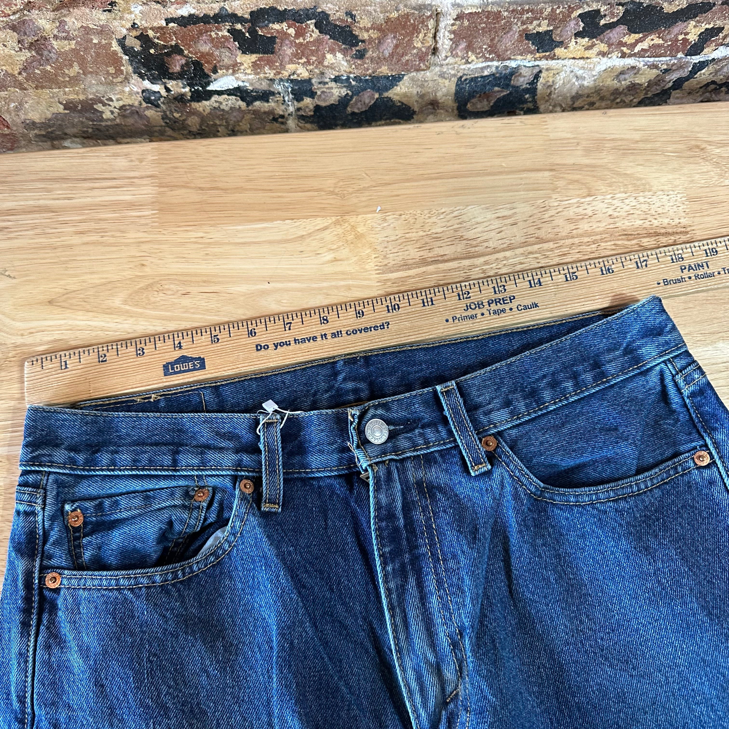 Levi's 505 Mens 33x32 Blue Jeans