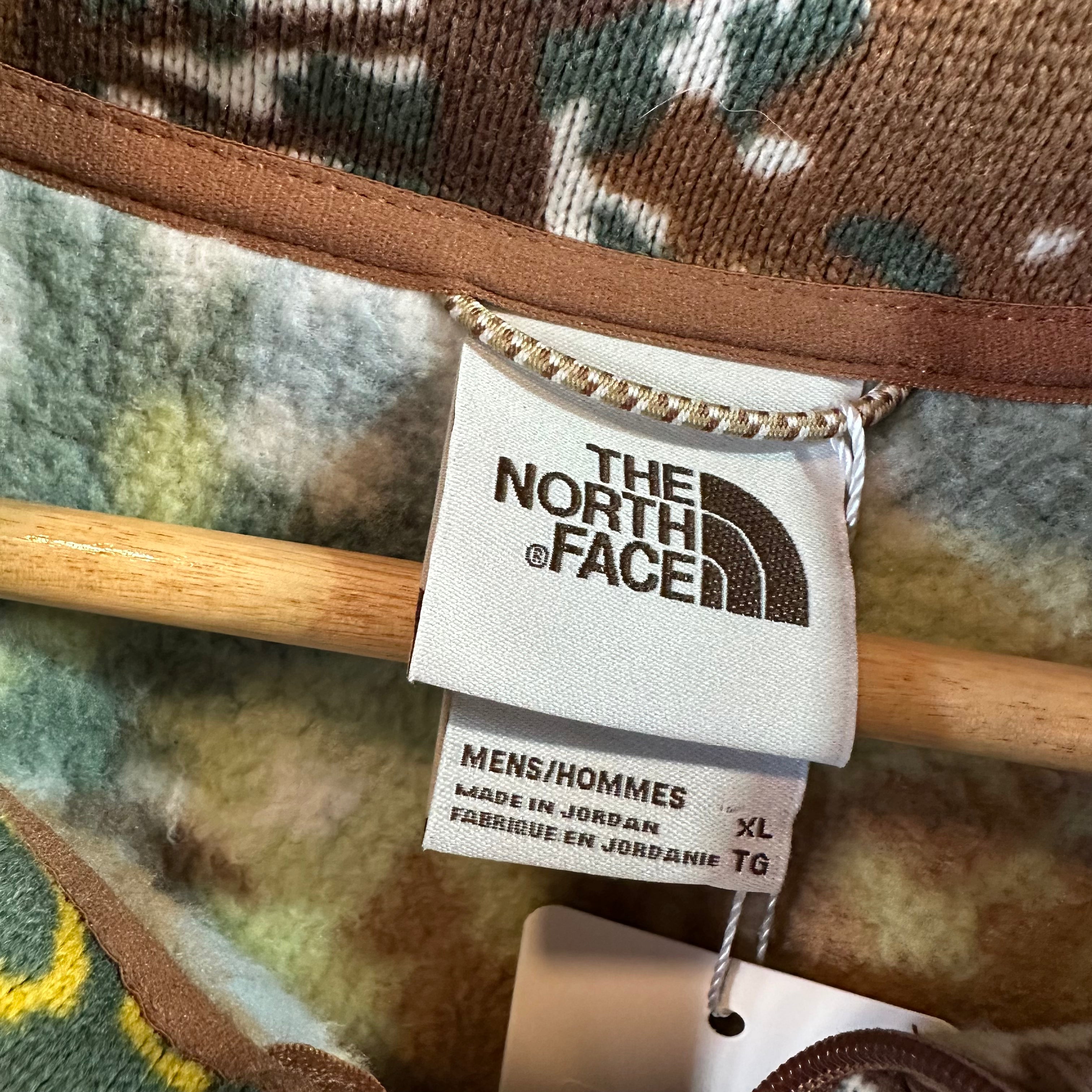 The North Face Men's XL Gordon Lyons Camo Print 1/4 Zip Camo Green Brown