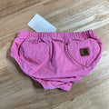 Carhartt Diaper cover baby girls 9M Pink Hearts