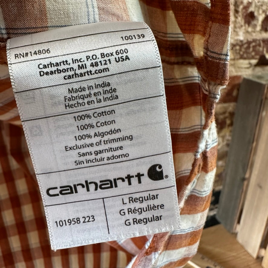Carhartt Mens Large Button Up Shirt