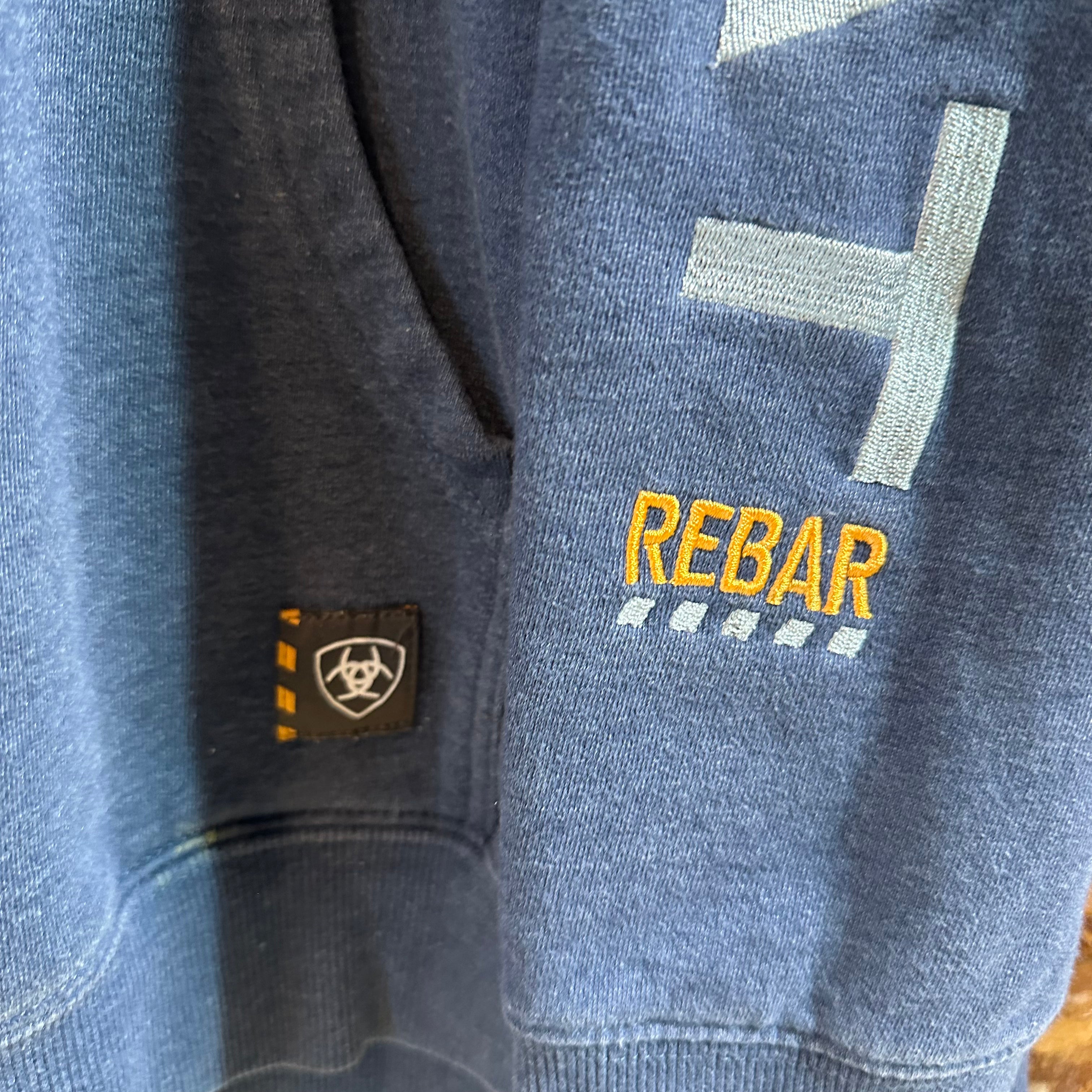 Ariat Rebar Blue Hoodie 2XL