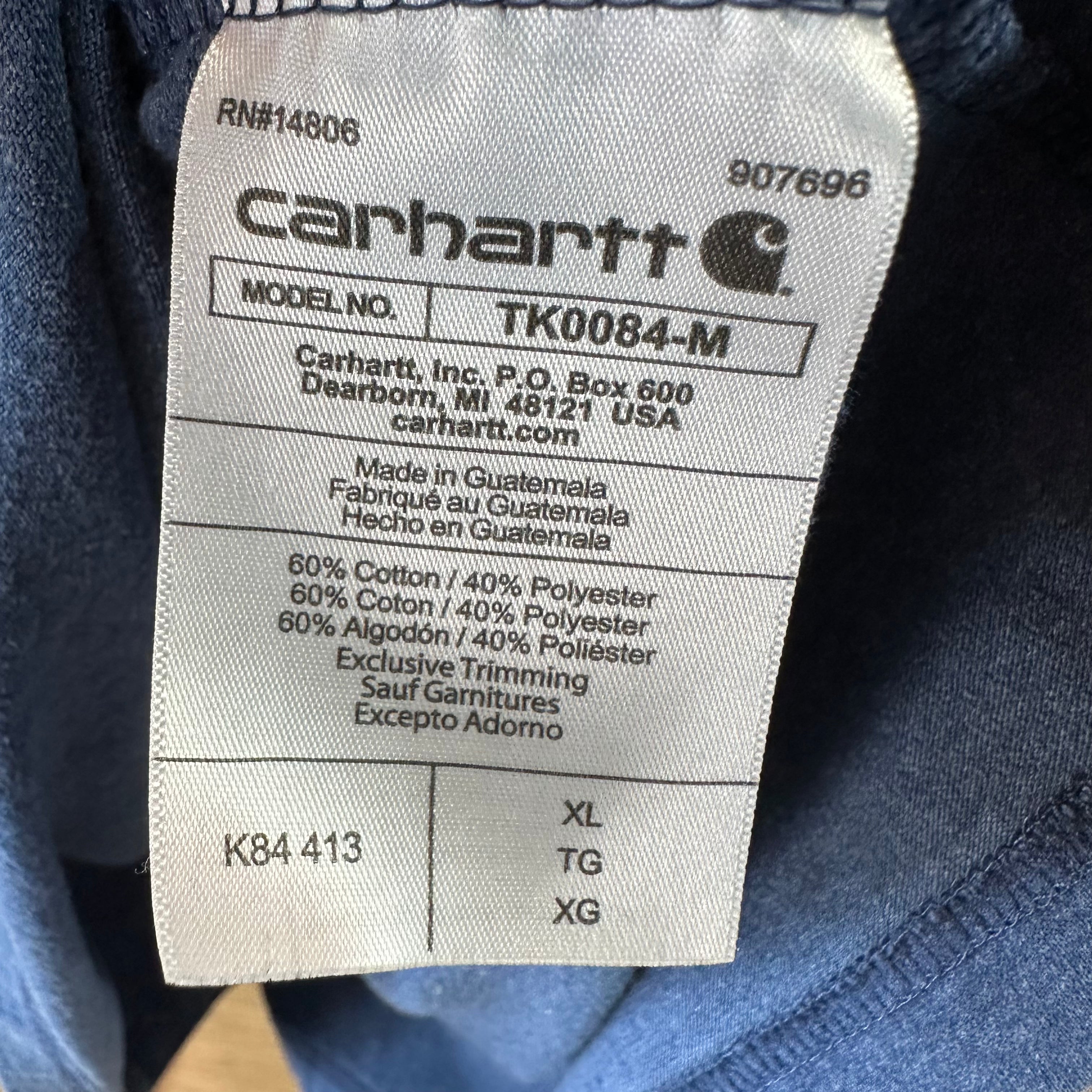 Carhartt Mens Large Henley S/S T-Shirt