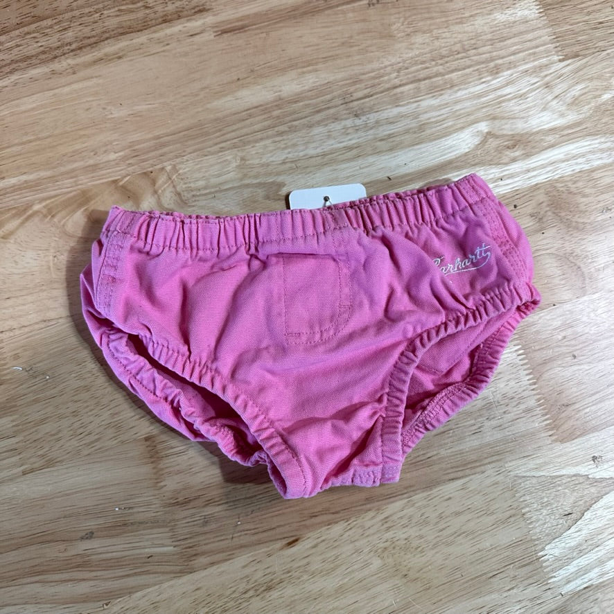 Carhartt Diaper cover baby girls 9M Pink Hearts