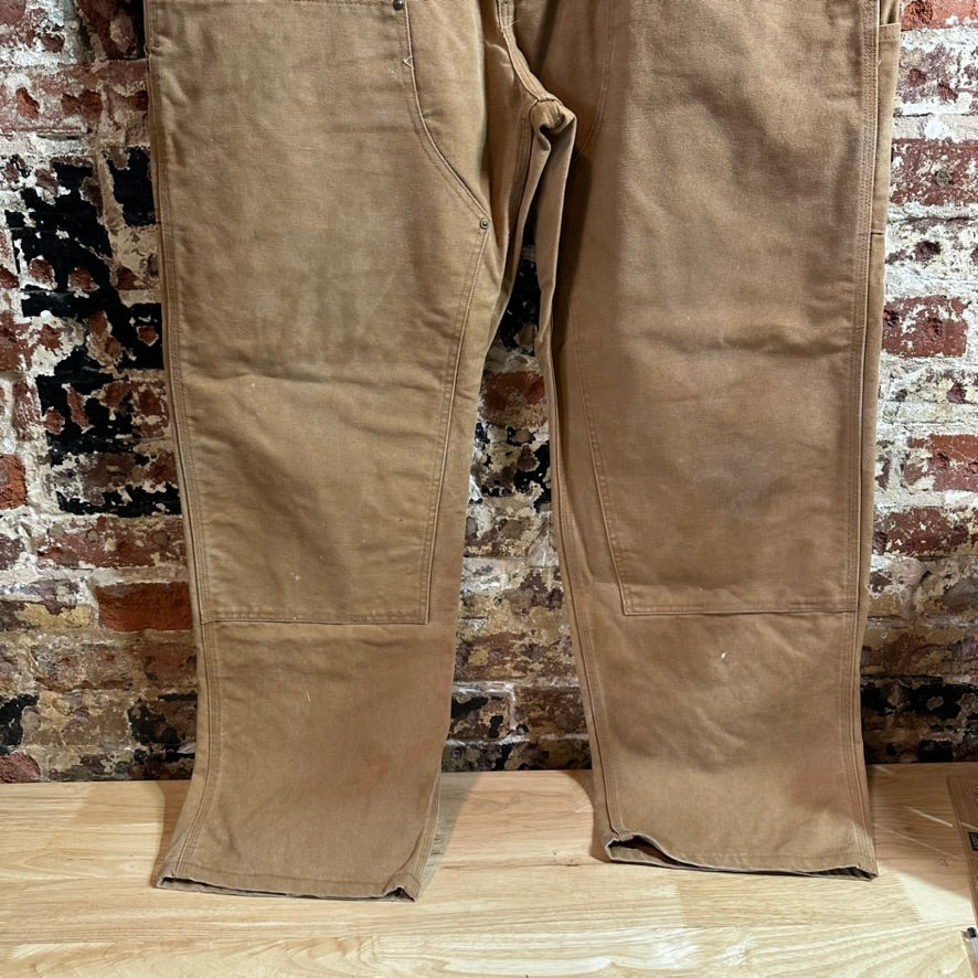 Carhartt B136 BRN Mens 40x32 Double Knee Pants