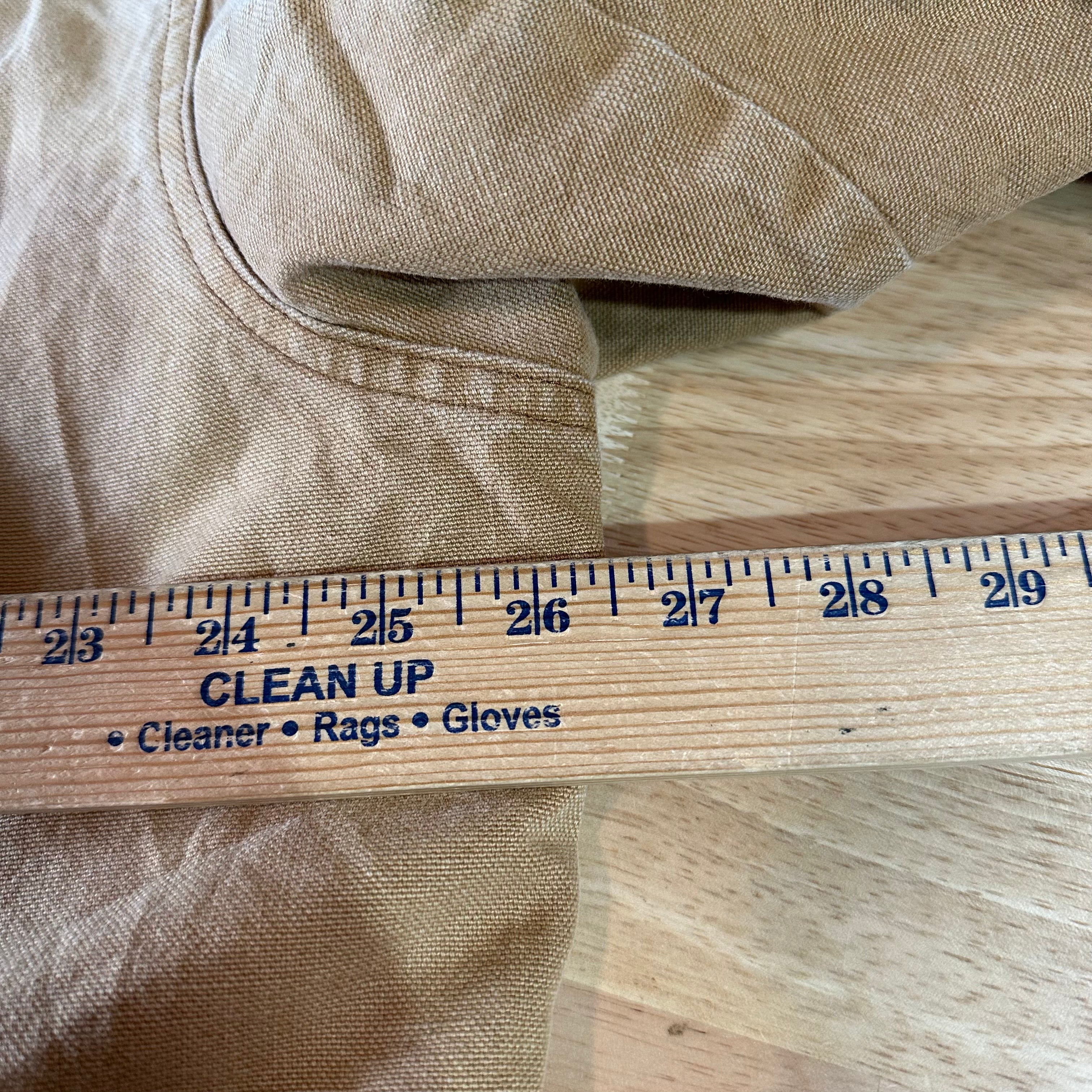 LL Bean Chore Jacket Mens XL Canvas Barn Coat Lined Corduroy Collar XL