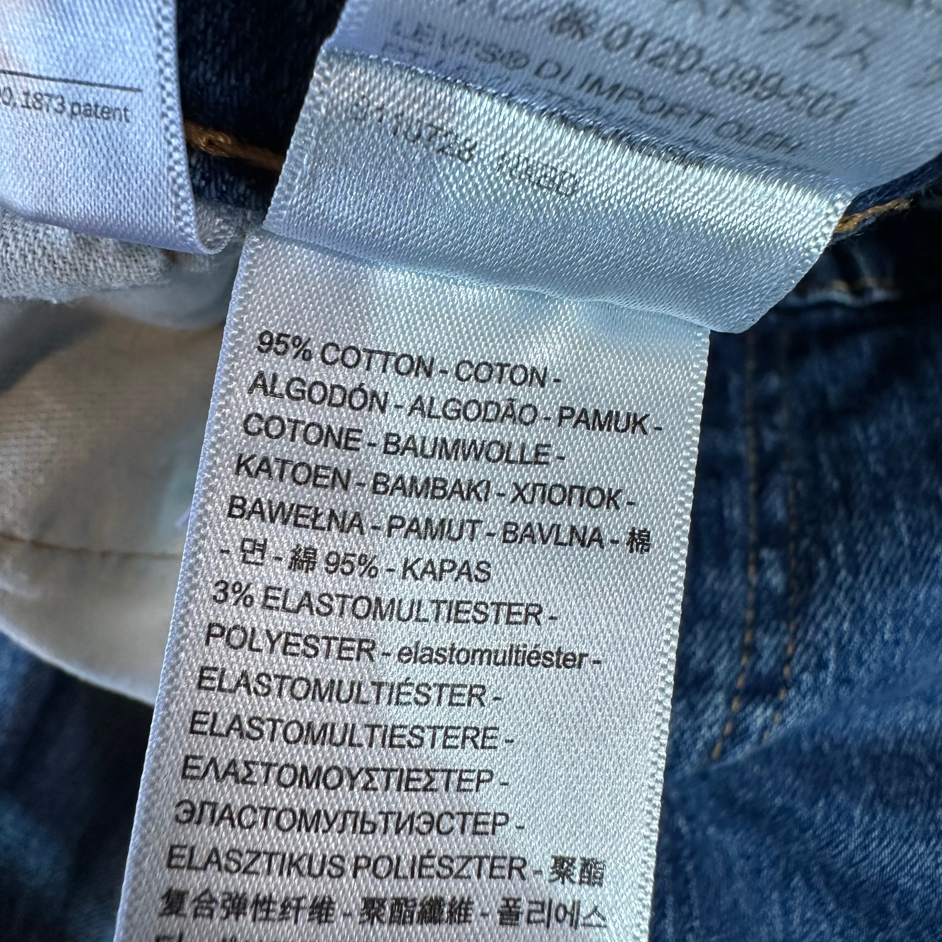Levis 511 Mens 30x32 Blue Jeans