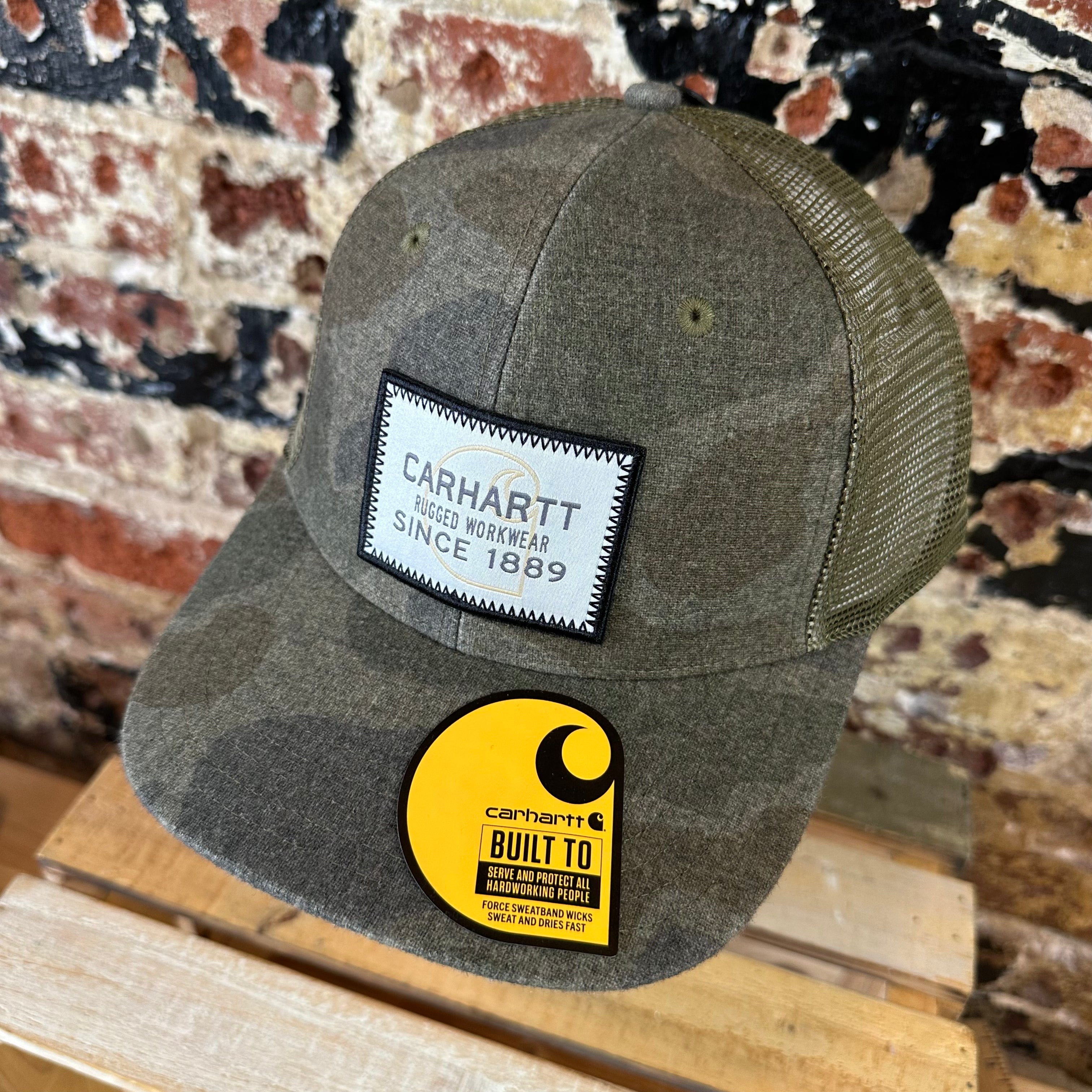 Carhartt Green Camo Hat NEW