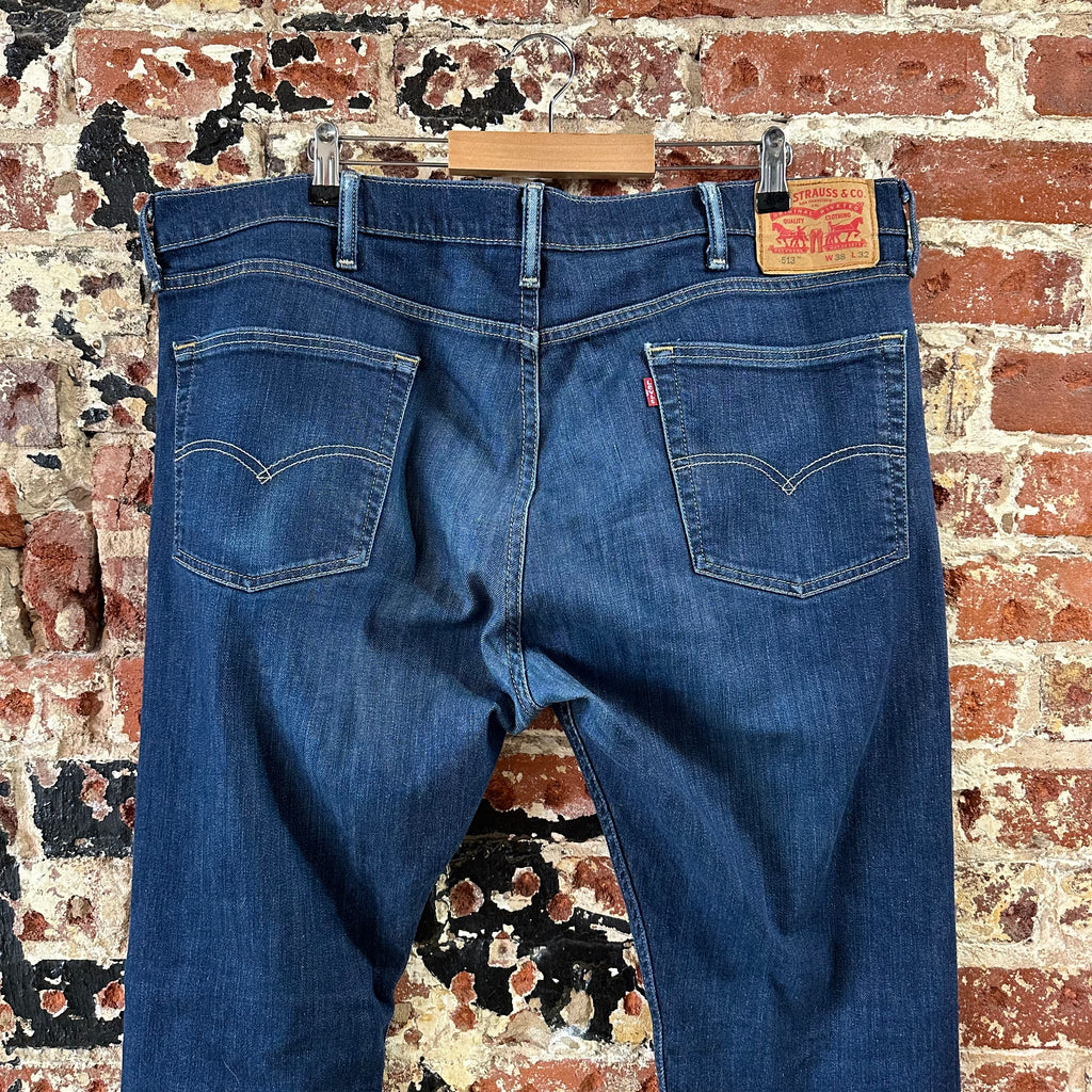 Levi's 513 Mens 38x32 Blue Jeans