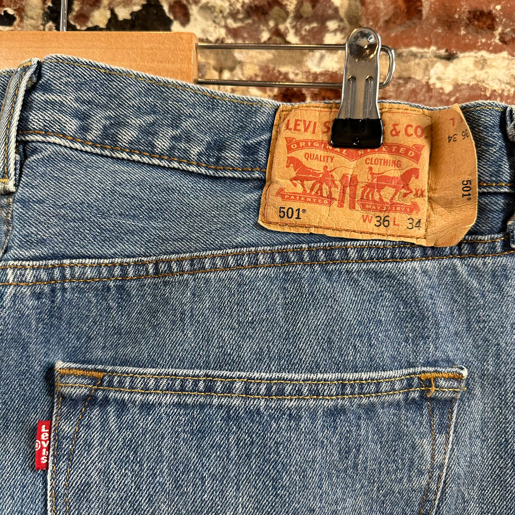 Levi's 501 Mens 36x34 Blue Jeans