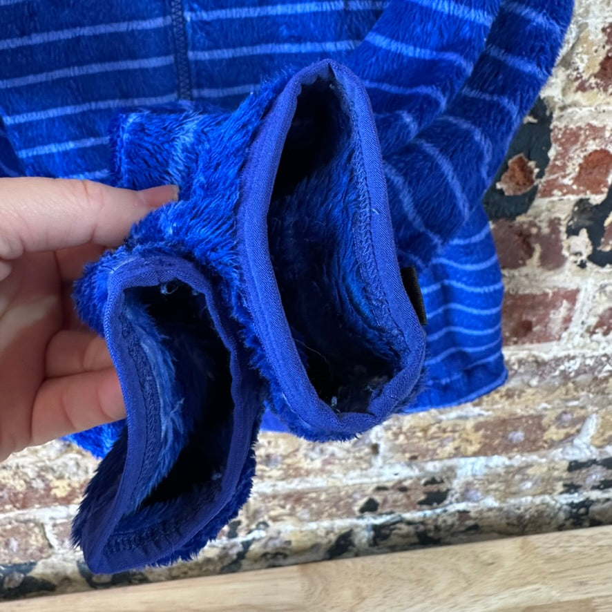 The North Face Women's Medium Full zip Fleece Purple Zip Striped