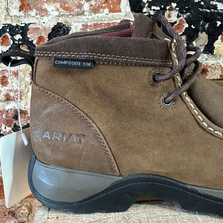 Ariat Womens Work Boots Size 8.5 B Brown Lace Up