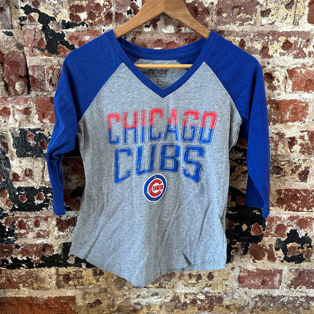 4Her Cubs Womens Small 3/4 T-Shirt