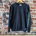 Carhartt Sweatshirt Mens Black Crewneck Size Medium Sleeve Logo