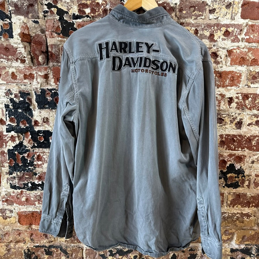 Harley Mens XL L/S Button Up