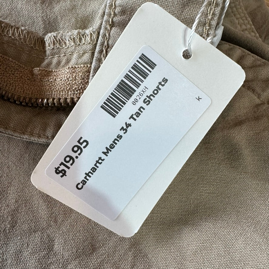 Carhartt B147 Mens 34 Tan Shorts