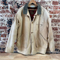 LL Bean Chore Jacket Mens XL Canvas Barn Coat Lined Corduroy Collar XL