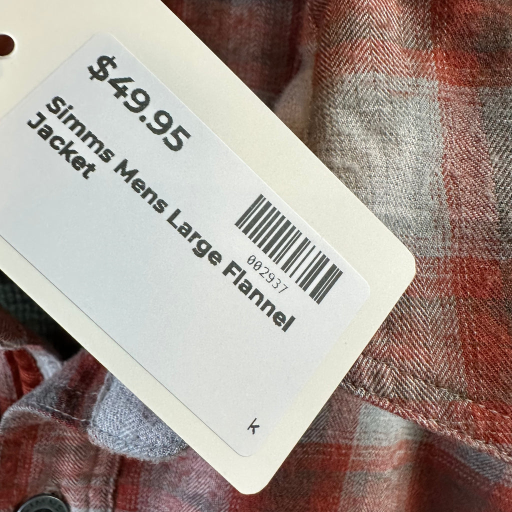 Simms Mens Large Red Shacket