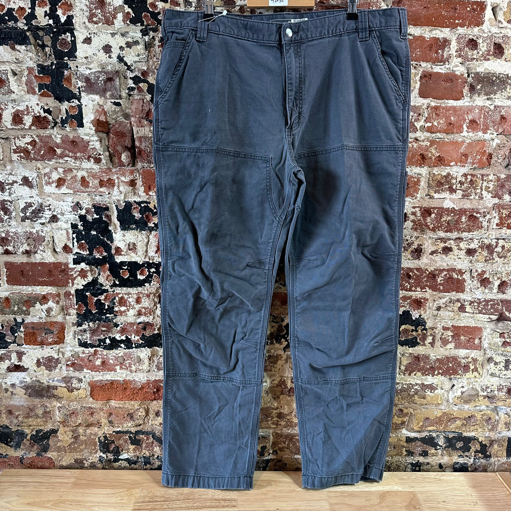 Carhartt Double Knee Mens 42x32 Gray Pants