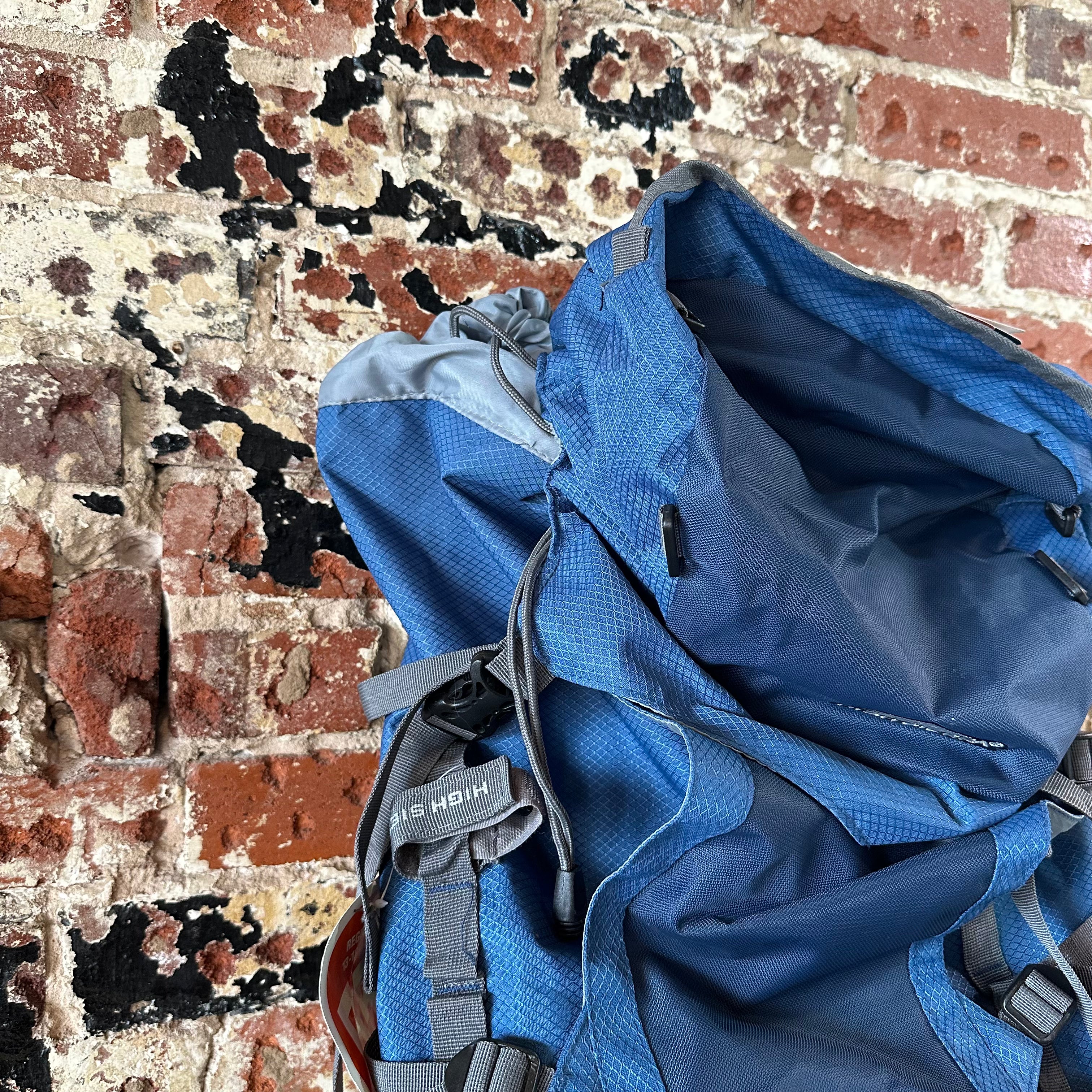 High Sierra Explorer 55 Liter Hiking Backpack Blue 55L NEW
