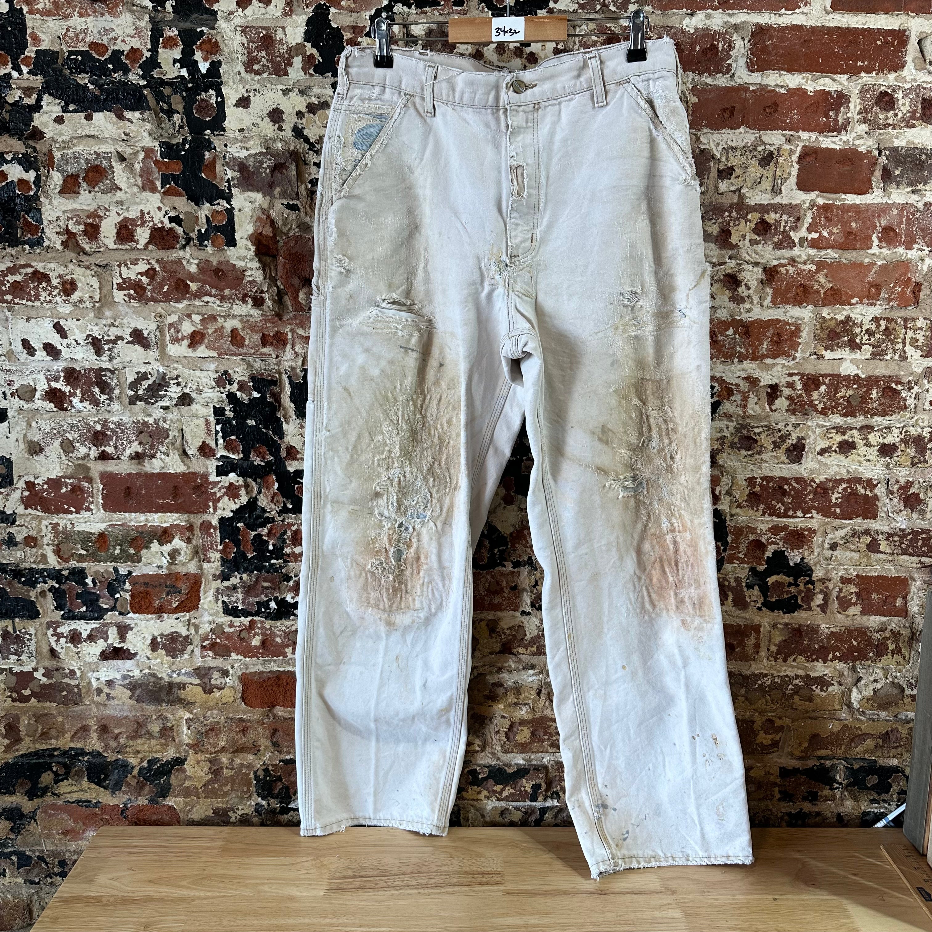 Carhartt Mens 34x32 Tan Pants